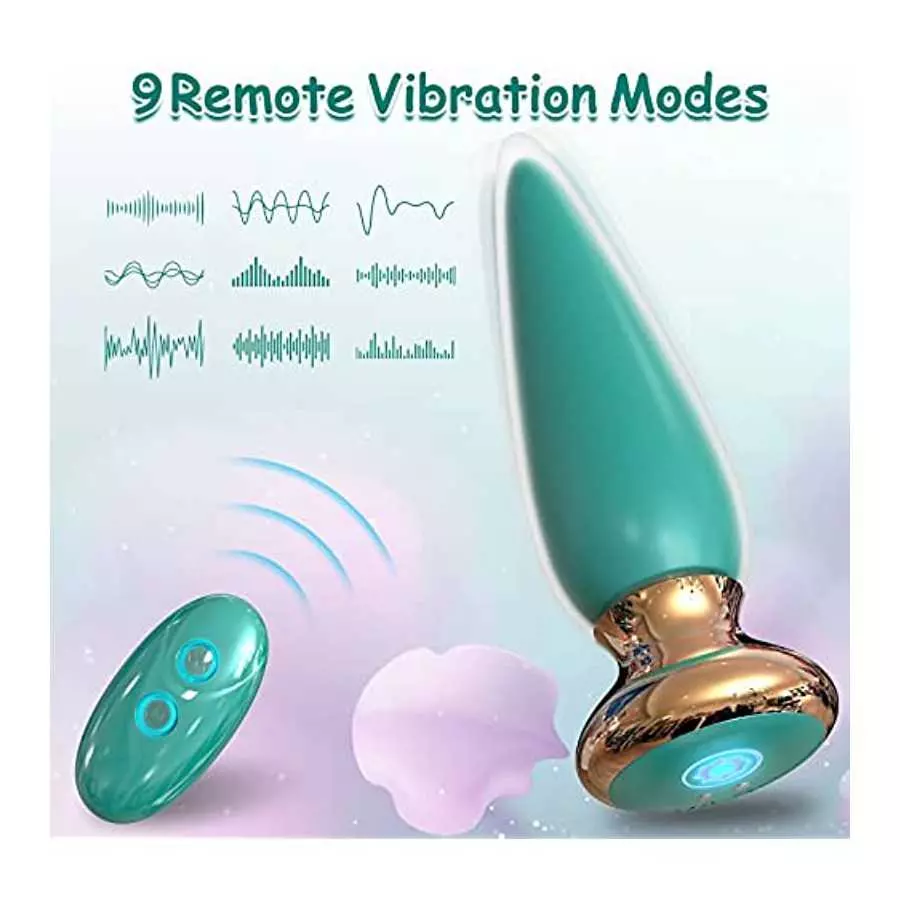 App & Remote Control Anal Butt Vibrator Prostate Massager, 9 Classic Vibrating Modes G-Spot Vibrator Rechargeable APP Control An