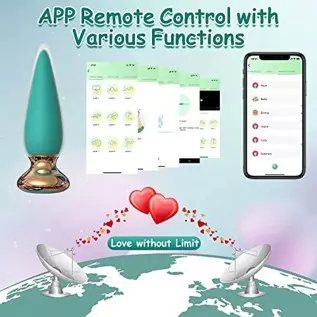 App & Remote Control Anal Butt Vibrator Prostate Massager, 9 Classic Vibrating Modes G-Spot Vibrator Rechargeable APP Control An App & Remote Control Anal Butt Vibrator Prostate Massager, 9 Classic Vibrating Modes G-Spot Vibrator Rechargeable APP Control An