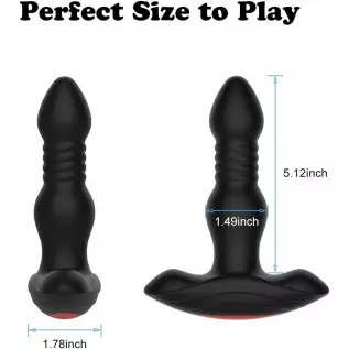 Prostate Massager Anal Vibrator with 10 Vibration Modes 3 Thrusting Speed, Adorime Butt Stimulator Plug for Male and Women Advan Prostate Massager Anal Vibrator with 10 Vibration Modes 3 Thrusting Speed, Adorime Butt Stimulator Plug for Male and Women Advan