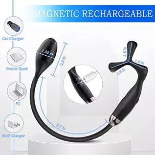 Prostate Massager Anal Plug Vibrator with Penis Rings Male Massage Stimulator Adult Sex Stimulor Toys for Men 10 Vibrating Modes Prostate Massager Anal Plug Vibrator with Penis Rings Male Massage Stimulator Adult Sex Stimulor Toys for Men 10 Vibrating Modes