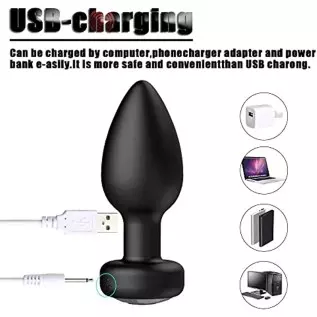 Vibrating Anal Plug Butt Plug Set - 4Pcs Anal Sex Toys, Butt Plush Sex Beginner, Remote Control Vibrator Plug Anal with 10 Vibra Vibrating Anal Plug Butt Plug Set - 4Pcs Anal Sex Toys, Butt Plush Sex Beginner, Remote Control Vibrator Plug Anal with 10 Vibra