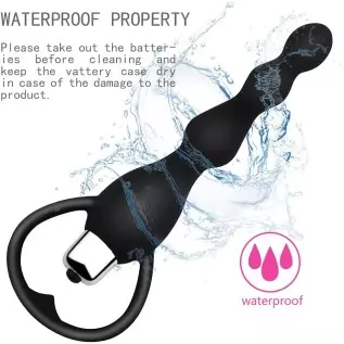 Anal Vibrator Sex Toy for Women Man Anal Beads Vibrators Gay Prostate Massage Smooth Butt Soft Silicone Plugs Dildo Vibrating An