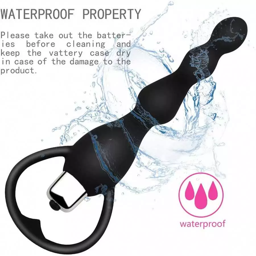 Anal Vibrator Sex Toy for Women Man Anal Beads Vibrators Gay Prostate Massage Smooth Butt Soft Silicone Plugs Dildo Vibrating An