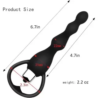 Anal Vibrator Sex Toy for Women Man Anal Beads Vibrators Gay Prostate Massage Smooth Butt Soft Silicone Plugs Dildo Vibrating An