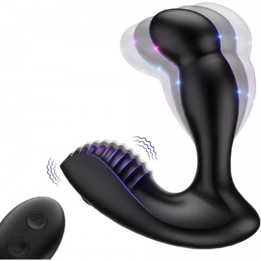 Anal Vibrator Prostate Massager for Men - 3 in 1 Male Sex Toy with 5 Wiggles & 10 Vibrations for Prostate Massaging Anal Butt G Anal Vibrator Prostate Massager for Men - 3 in 1 Male Sex Toy with 5 Wiggles & 10 Vibrations for Prostate Massaging Anal Butt G