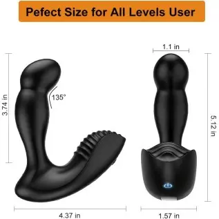 Anal Vibrator Prostate Massager for Men - 3 in 1 Male Sex Toy with 5 Wiggles & 10 Vibrations for Prostate Massaging Anal Butt G Anal Vibrator Prostate Massager for Men - 3 in 1 Male Sex Toy with 5 Wiggles & 10 Vibrations for Prostate Massaging Anal Butt G