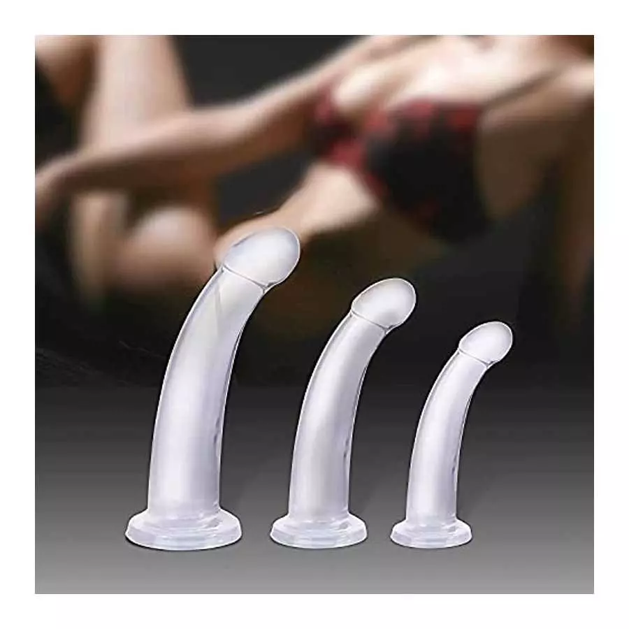 Anal Butt Plug Trainer Kit, Anal Training Set, 3 Sizes Anal Plugs Training Simple Dildos Set with Strong Suction Cup Base Anal P