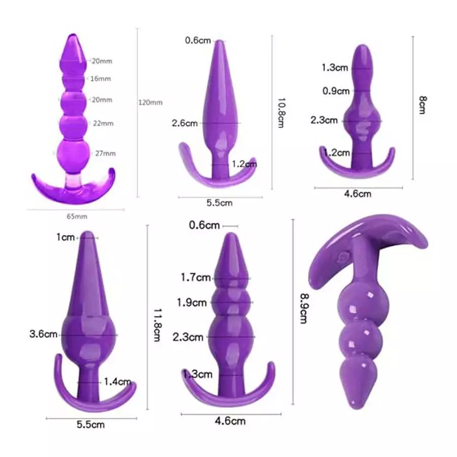 BOXIFA SM Bondage Restraint Vibrator Silicone Anal Plug Sex Toys for Butt 111, 1.0 Count