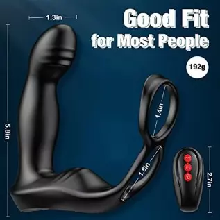 Wiggling & Vibrating Anal Vibrator Prostate Massager with Cock Ring for Men Pleasure, APP Remote Control Male Anus Stimulator Bu Wiggling & Vibrating Anal Vibrator Prostate Massager with Cock Ring for Men Pleasure, APP Remote Control Male Anus Stimulator Bu