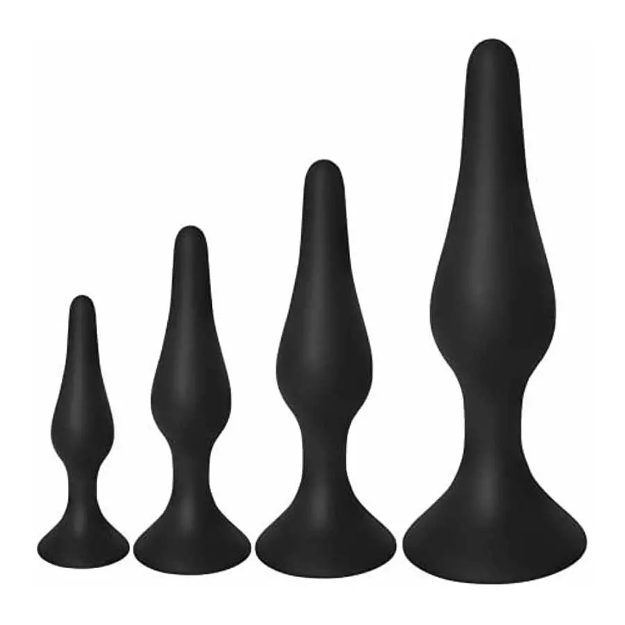 Anal Plug Training Set - Silicone Anal Sex Toys for Beginners and Advanced - Anal Butt Plugs Starter Kit for Women and Men - 3 P Anal Plug Training Set - Silicone Anal Sex Toys for Beginners and Advanced - Anal Butt Plugs Starter Kit for Women and Men - 3 P