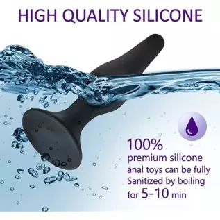 Anal Plug Training Set - Silicone Anal Sex Toys for Beginners and Advanced - Anal Butt Plugs Starter Kit for Women and Men - 3 P