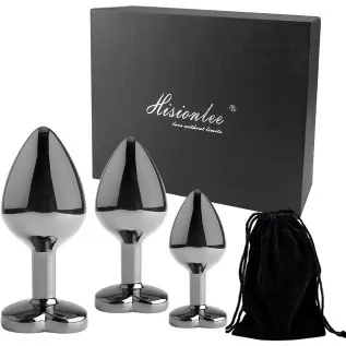 Hisionlee 3PCS Anal Plug Set Cleaning Toy of Anus Sex Heart Sexy Toys Anal Butt Plugs for Women and Men Couple (Rose Pink) Hisionlee 3PCS Anal Plug Set Cleaning Toy of Anus Sex Heart Sexy Toys Anal Butt Plugs for Women and Men Couple (Rose Pink)