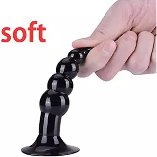 Butt Plugs for Women or Men, Adult Sex Toy, six-Piece Anal Training Set, Suitable for Beginners, Couples - Black