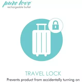 Pure Love Rechargeable Vibrating Bullet Purple, Waterproof, Multispeed and Multifunction, Adult Sex Toy