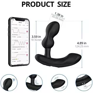LOVENSE Edge 2 Male Prostate Massager Anal Vibrator, Bluetooth Prostate & Perineum Stimulator Anal Sex Toys for Men, Dual Motor LOVENSE Edge 2 Male Prostate Massager Anal Vibrator, Bluetooth Prostate & Perineum Stimulator Anal Sex Toys for Men, Dual Motor