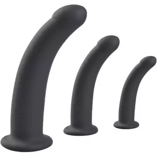Anal Plug, Silicone Straight-in Butt Plug Prostate Massage Sex Toys for Men Women (Medium)