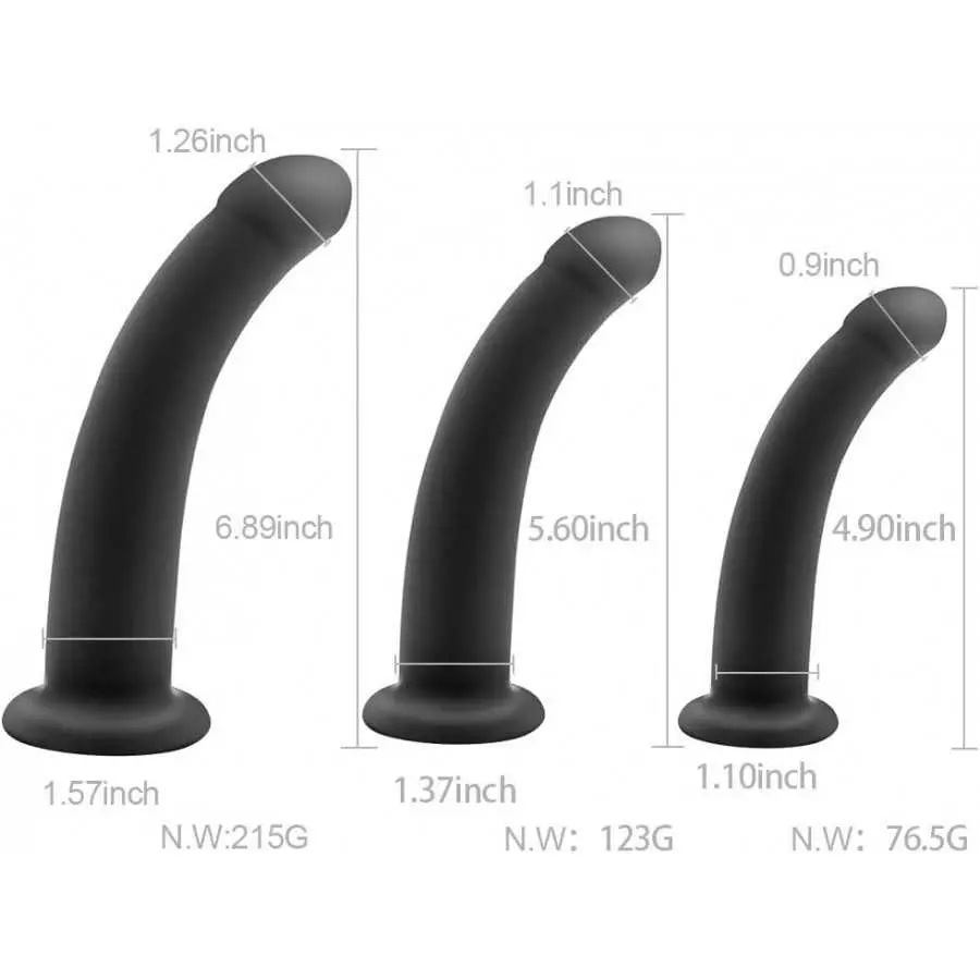 Anal Plug, Silicone Straight-in Butt Plug Prostate Massage Sex Toys for Men Women (Medium)
