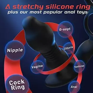 Prostate Massager Anal Vibrator for Men - Anal Sex Toys with Cock Ring, Mens Adult Sex Toys Anal dildo 10 Thrusting & Vibrating Prostate Massager Anal Vibrator for Men - Anal Sex Toys with Cock Ring, Mens Adult Sex Toys Anal dildo 10 Thrusting & Vibrating