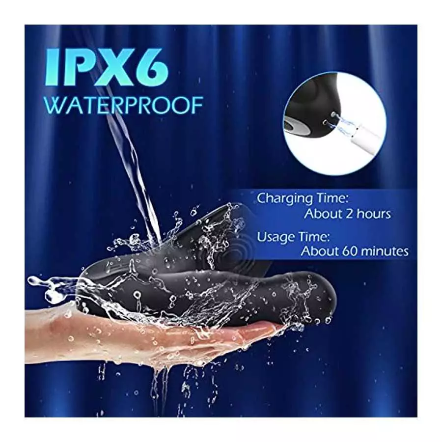 AMOVIBE Prostate Massager with 9 Wiggle & Vibration Patterns, App Control Anal Plug, Prostate Stimulor Toys with Heating Functio