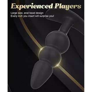 Butt Plug, Pack of 3 Anal Plugs, Silicone Anal Trainer Set from Beginners to Advanced Player, Anal Beads Plug Kit for Comfortabl