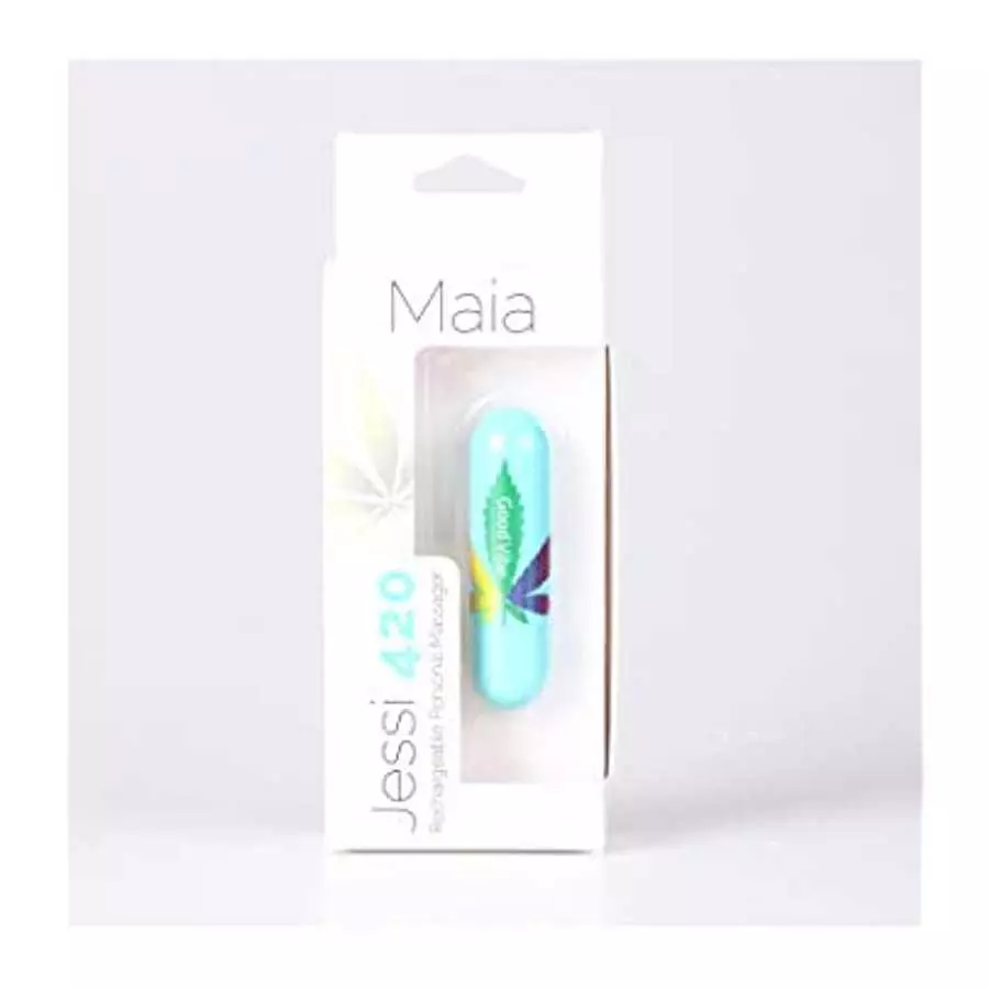 Jessi 420 Rechargeable Mini Bullet Vibe in Blue