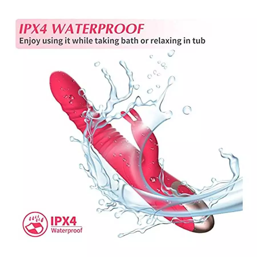 Rabbit Rose Toy Vibrator for Women - Bunny Ears for Clitoris G spot Stimulation,Waterproof Dildo Vibrator with 7 Powerful Vibrat