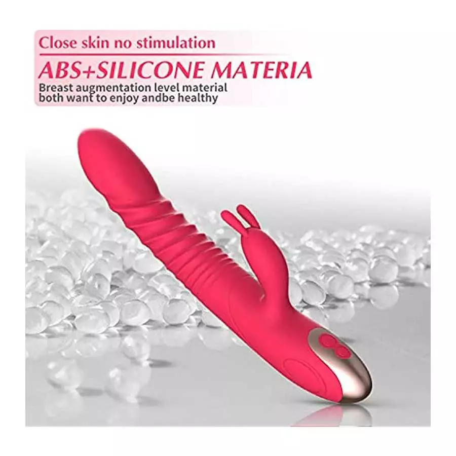 Rabbit Rose Toy Vibrator for Women - Bunny Ears for Clitoris G spot Stimulation,Waterproof Dildo Vibrator with 7 Powerful Vibrat