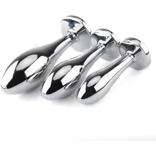 Anal Butt Plug, 3Pcs Set Safety Metal Anal Butt Plug Sex Toy with Crystal Diamond Beginner Anal Toy for Adult Unisex (Blue) Anal Butt Plug, 3Pcs Set Safety Metal Anal Butt Plug Sex Toy with Crystal Diamond Beginner Anal Toy for Adult Unisex (Blue)