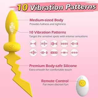 Vibrating Butt Plug, Joyoxia Prostate Massager with Remote Control Anal Plug, 10 Vibration Modes, Anal Sex Vibrator, Adult Toys Vibrating Butt Plug, Joyoxia Prostate Massager with Remote Control Anal Plug, 10 Vibration Modes, Anal Sex Vibrator, Adult Toys