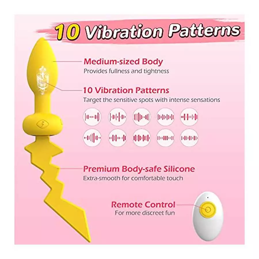 Vibrating Butt Plug, Joyoxia Prostate Massager with Remote Control Anal Plug, 10 Vibration Modes, Anal Sex Vibrator, Adult Toys 