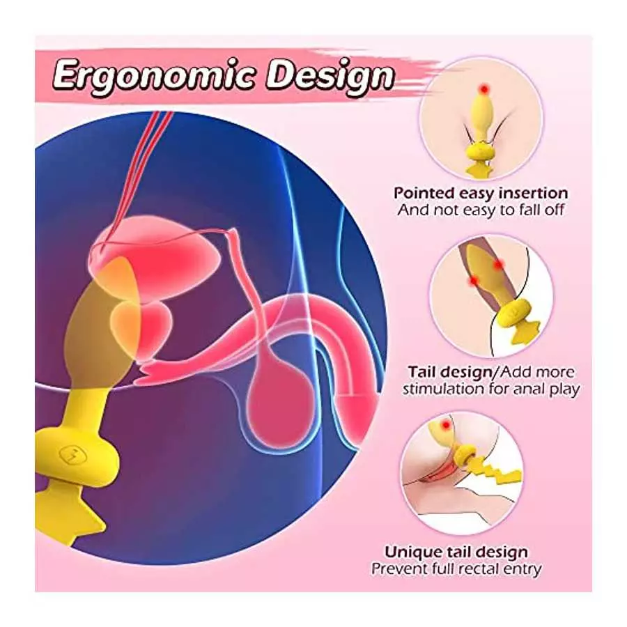 Vibrating Butt Plug, Joyoxia Prostate Massager with Remote Control Anal Plug, 10 Vibration Modes, Anal Sex Vibrator, Adult Toys 