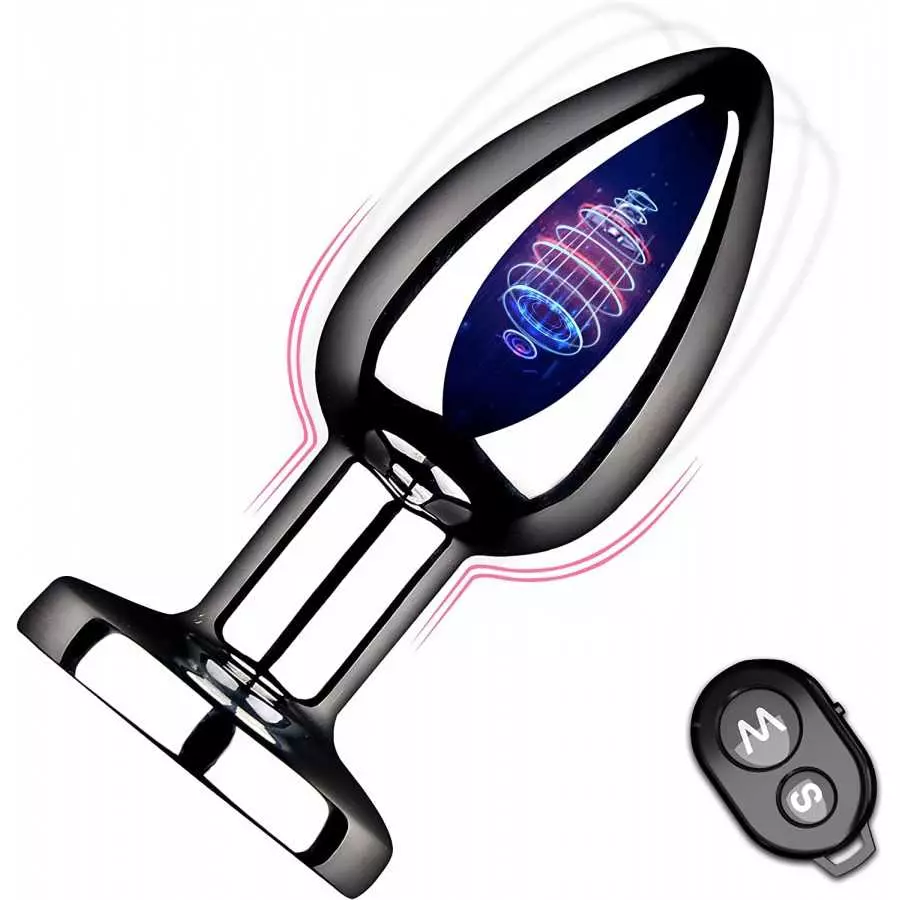 Vibrating Butt Plug Rechargeable Vibrating Anal Plug Prostate Massager with 10 Modes Stainless Steel Butt Plug Fetish Bondage An Vibrating Butt Plug Rechargeable Vibrating Anal Plug Prostate Massager with 10 Modes Stainless Steel Butt Plug Fetish Bondage An