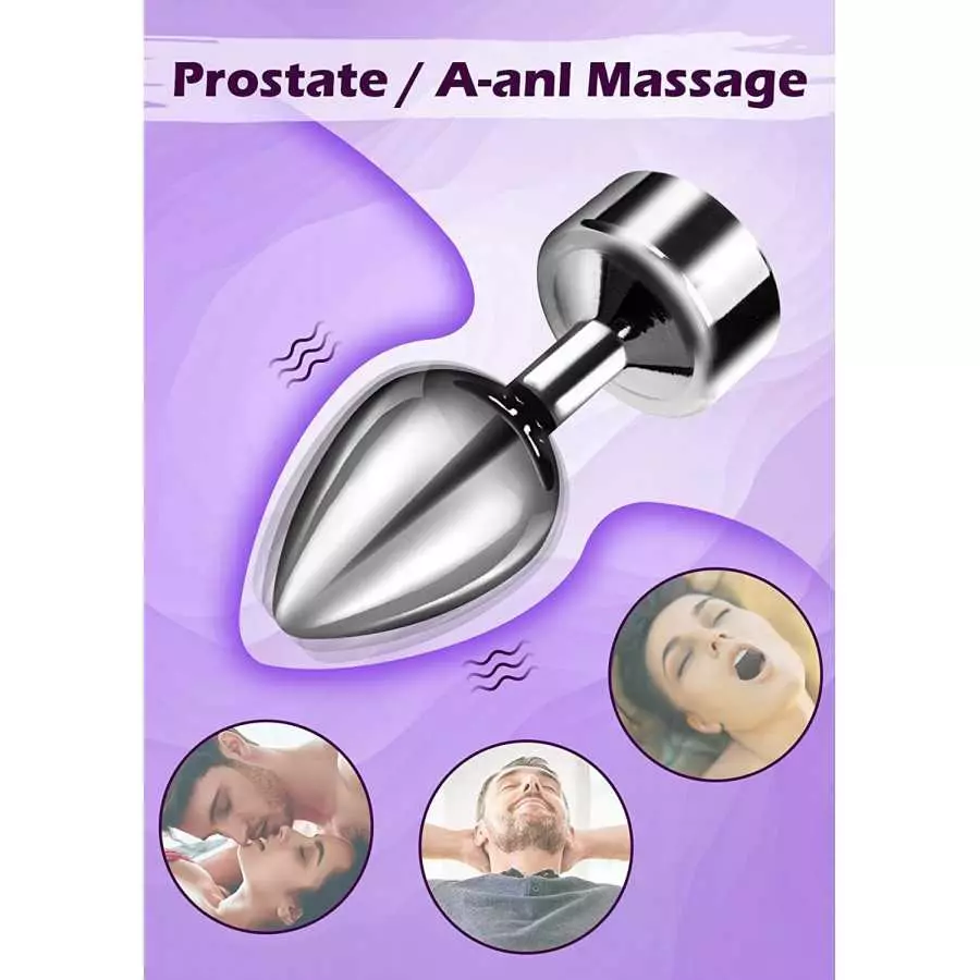 Vibrating Anal Plug, Kushor Stainless Steel Anal Vibrator with 7 Vibration Modes, Anal Sex Toys Vibrating Butt Plug, Butt Plugs 