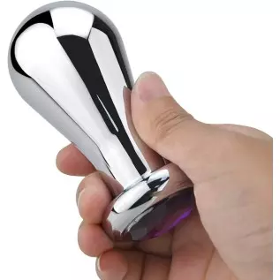 Stainless Steel Big Anal Plug Bulb Shape Jewelry Butt Plug Trainer Set Anal Massager Sex Toy for Men Women (M) Stainless Steel Big Anal Plug Bulb Shape Jewelry Butt Plug Trainer Set Anal Massager Sex Toy for Men Women (M)