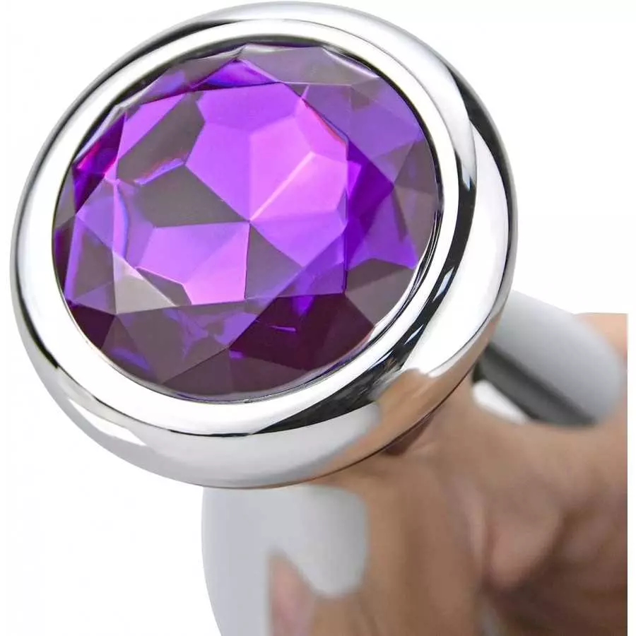 Stainless Steel Big Anal Plug Bulb Shape Jewelry Butt Plug Trainer Set Anal Massager Sex Toy for Men Women (M)