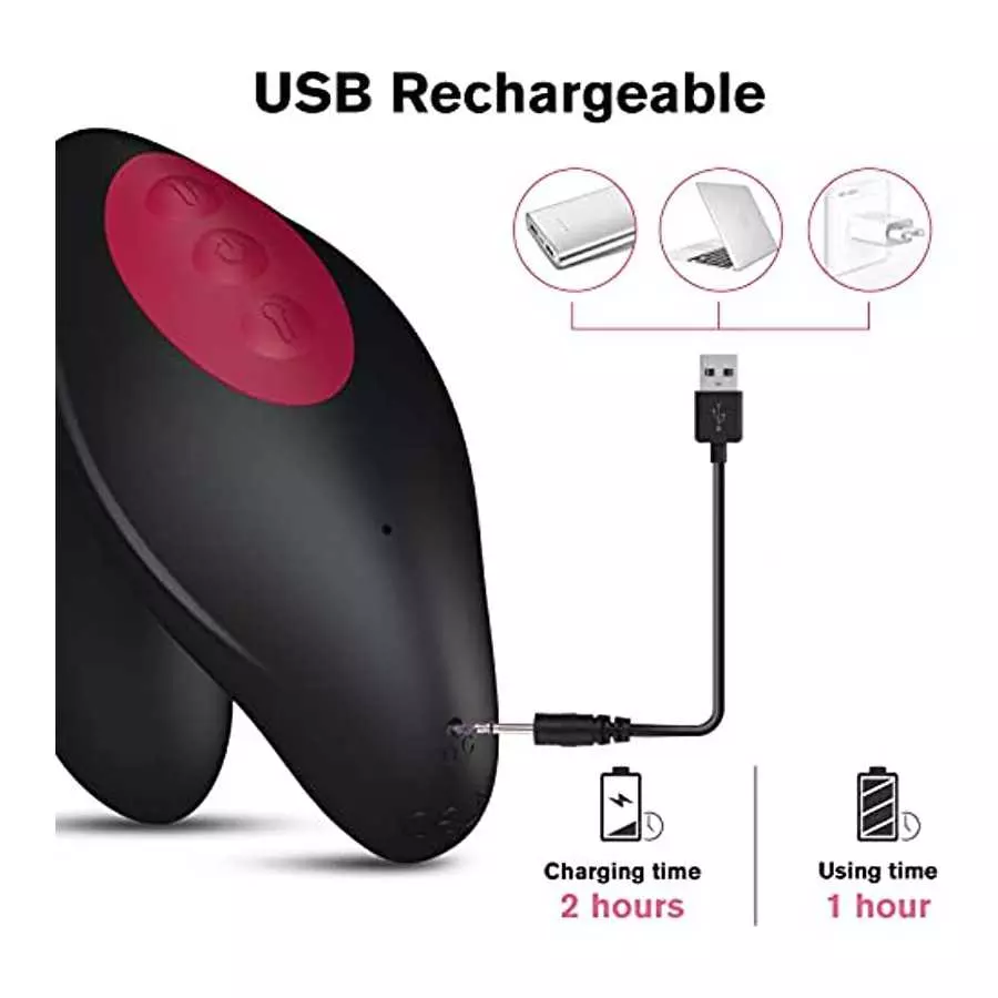 Anal Vibrator Inflatable Butt Plug - Remote Control Prostate Massager with Automatic Inflation and 10 Vibrating Modes for Adult 