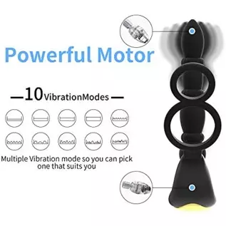 Prostate Massager Anal Vibrator, 10 Vibrating Modes with Heating Function, Cock Ring Anal Plug Anal Sex Toy P Sport Massager for Prostate Massager Anal Vibrator, 10 Vibrating Modes with Heating Function, Cock Ring Anal Plug Anal Sex Toy P Sport Massager for