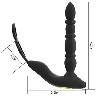 Prostate Massager Anal Vibrator, 10 Vibrating Modes with Heating Function, Cock Ring Anal Plug Anal Sex Toy P Sport Massager for Prostate Massager Anal Vibrator, 10 Vibrating Modes with Heating Function, Cock Ring Anal Plug Anal Sex Toy P Sport Massager for