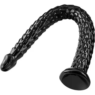 Super Long Anal ES Plug, 22.83" Big Snake Butt Plug G spot Prostate Massage Sex Toys for Men,Women,Black