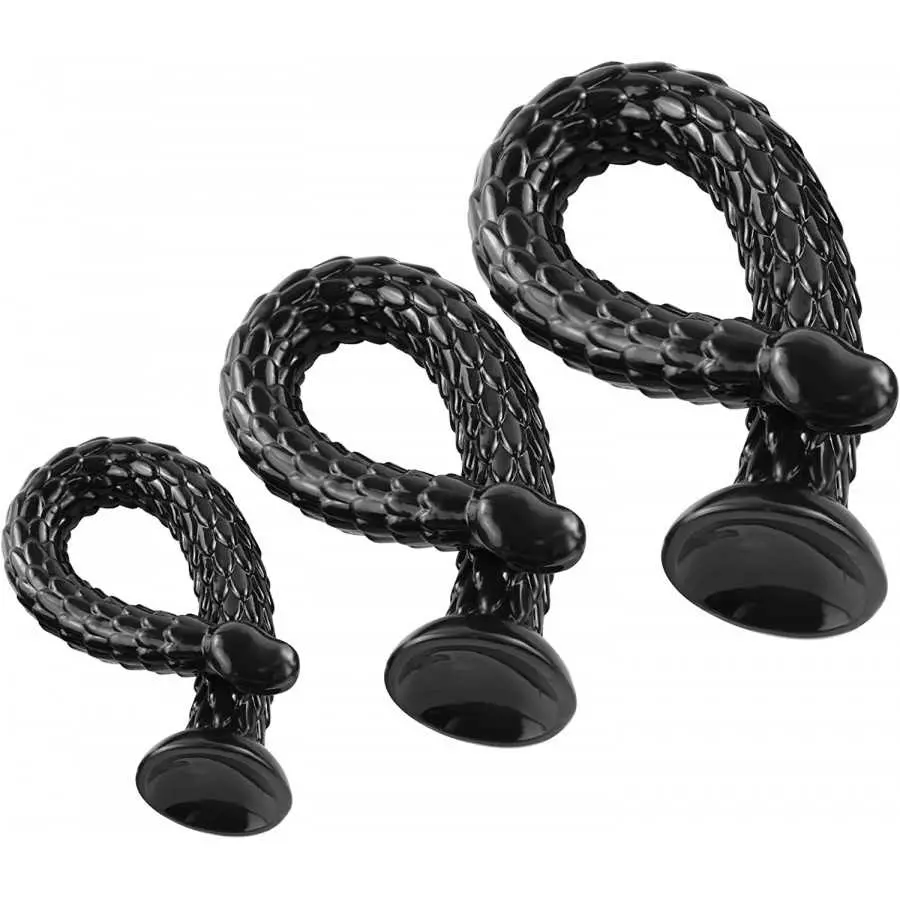 Super Long Anal ES Plug, 22.83" Big Snake Butt Plug G spot Prostate Massage Sex Toys for Men,Women,Black
