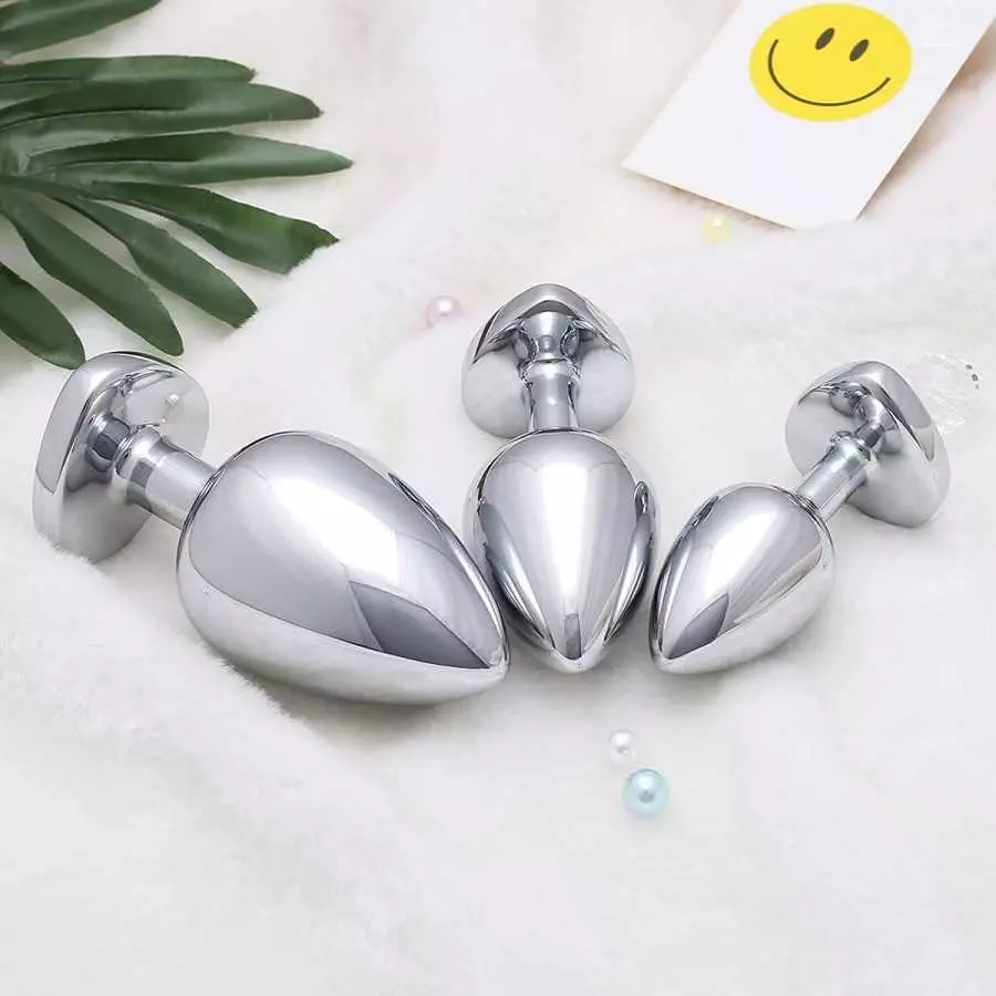 Butt Plug Vibrating Trainer Kit 4pcs Silicone Expanding Anal Plug Vibrator for Men Women Couples Heart Jeweled Adult Anales Sex 