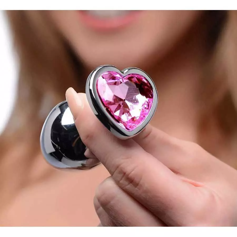 Butt Plug Vibrating Trainer Kit 4pcs Silicone Expanding Anal Plug Vibrator for Men Women Couples Heart Jeweled Adult Anales Sex 