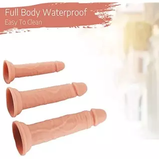 Anal Plug Training Sets，3 Sizes Anal Dildos，Silicone Dildo with Strong Suction Cup，G-Spot Sex Toys for Women Pleasure Dildo and 