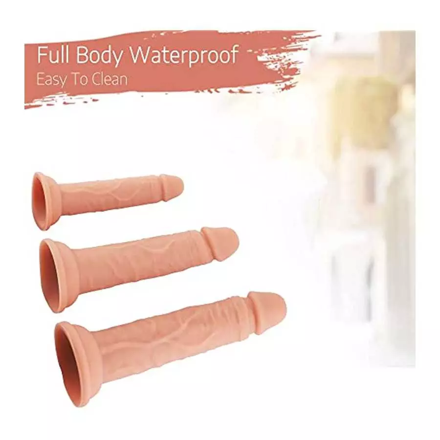 Anal Plug Training Sets，3 Sizes Anal Dildos，Silicone Dildo with Strong Suction Cup，G-Spot Sex Toys for Women Pleasure Dildo and 