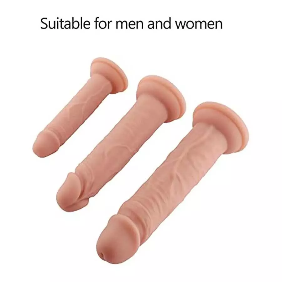 Anal Plug Training Sets，3 Sizes Anal Dildos，Silicone Dildo with Strong Suction Cup，G-Spot Sex Toys for Women Pleasure Dildo and 