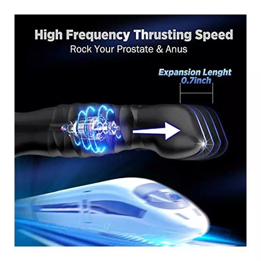 Thrusting Prostate Massager Anal Sex Toy Vibrator, Male Adult Anal Sex Toys for Men, MHYNNR Remote Control Vibrating Anal Dildo 