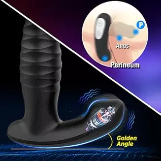 Thrusting Prostate Massager Anal Sex Toy Vibrator, Male Adult Anal Sex Toys for Men, MHYNNR Remote Control Vibrating Anal Dildo Thrusting Prostate Massager Anal Sex Toy Vibrator, Male Adult Anal Sex Toys for Men, MHYNNR Remote Control Vibrating Anal Dildo