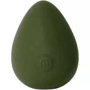 Maude Drop in Grey - 3 Speed USB Powered Mini Massager - 100% Platinum Grade Silicone Personal Massager - Easy-to-Use Water Resi