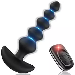 Vibrating Anal Plug, Dovelo Prostate Massager Anal Strong Vibrator 16 Vibration Modes Anal Sex Toy with Remote Control, Vibratin