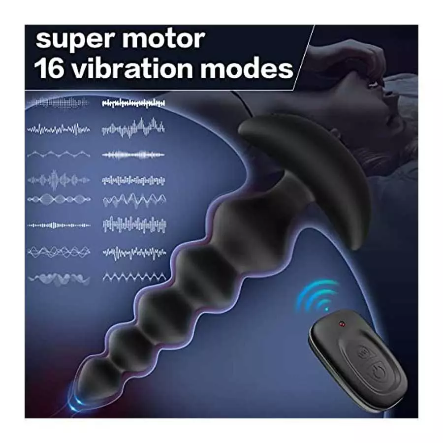 Vibrating Anal Plug, Dovelo Prostate Massager Anal Strong Vibrator 16 Vibration Modes Anal Sex Toy with Remote Control, Vibratin